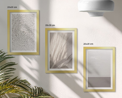 Juego de 3 cuadros decorativos Texturas naturales delicadas al estilo bohemio.