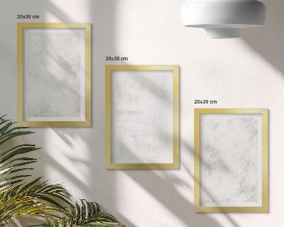 Tríptico enmarcado Puntos blancos sobre fondos minimalistas de lienzo