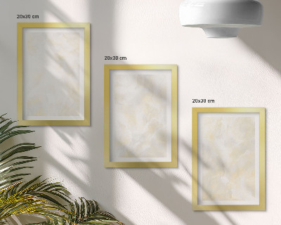 Tríptico enmarcado Diseño de pinceladas de pintura con textura brillante