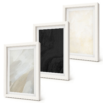 Juego de 3 cuadros decorativos Estructuras en diferentes tonalidades de minimalismo.