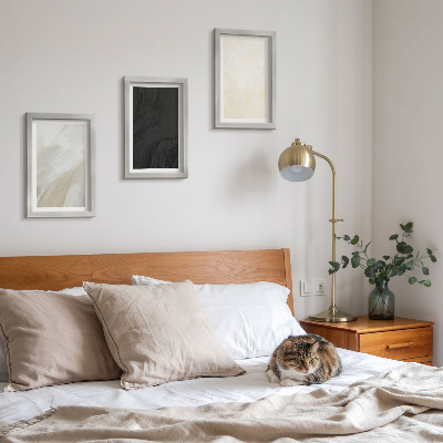Juego de 3 cuadros decorativos Estructuras en diferentes tonalidades de minimalismo.