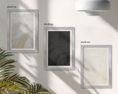 Juego de 3 cuadros decorativos Estructuras en diferentes tonalidades de minimalismo.