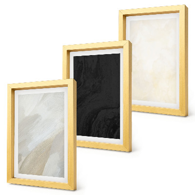 Juego de 3 cuadros decorativos Estructuras en diferentes tonalidades de minimalismo.