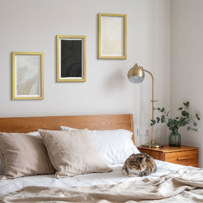 Juego de 3 cuadros decorativos Estructuras en diferentes tonalidades de minimalismo.