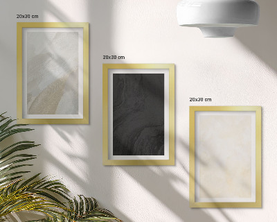 Juego de 3 cuadros decorativos Estructuras en diferentes tonalidades de minimalismo.