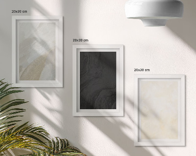 Juego de 3 cuadros decorativos Estructuras en diferentes tonalidades de minimalismo.