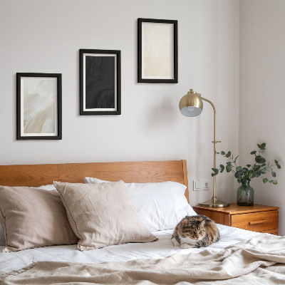 Juego de 3 cuadros decorativos Estructuras en diferentes tonalidades de minimalismo.