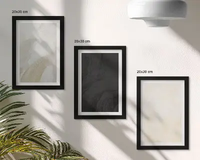 Juego de 3 cuadros decorativos con estructuras en diferentes tonalidades de minimalismo