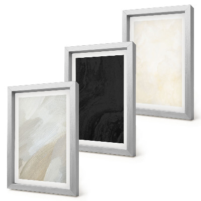 Juego de 3 cuadros decorativos Estructuras en diferentes tonalidades de minimalismo.