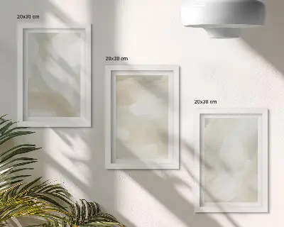 Juego de 3 cuadros decorativos con diseño de trazos de textura de pintura de estilo minimalista