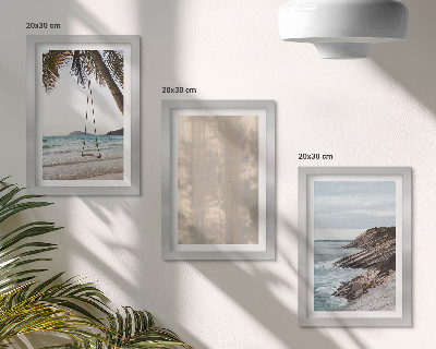 Juego de 3 cuadros decorativos Playa de verano y vistas al mar paisajes de verano