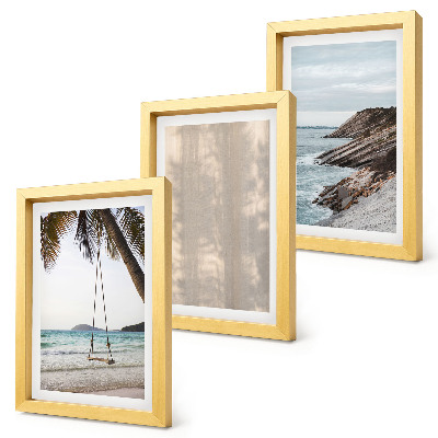 Juego de 3 cuadros decorativos Playa de verano y vistas al mar paisajes de verano