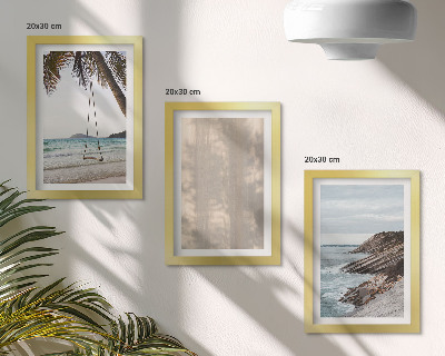 Juego de 3 cuadros decorativos Playa de verano y vistas al mar paisajes de verano