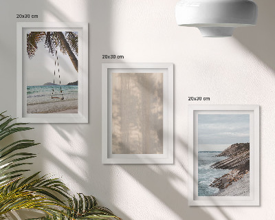 Juego de 3 cuadros decorativos Playa de verano y vistas al mar paisajes de verano