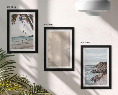Juego de 3 cuadros decorativos Playa de verano y vistas al mar paisajes de verano