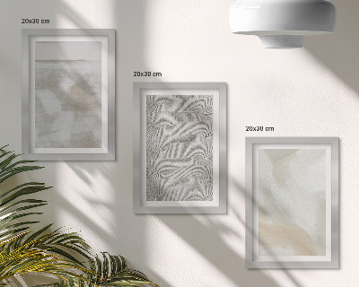 Juego de 3 cuadros decorativos Abstracción en el diseño, texturas de pintura moderna