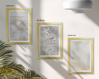Juego de 3 cuadros decorativos Abstracción en el diseño, texturas de pintura moderna