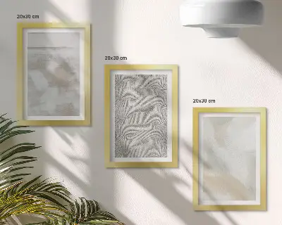 Juego de 3 cuadros decorativos con diseño abstracto de texturas de pintura moderna