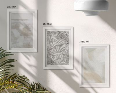 Juego de 3 cuadros decorativos Abstracción en el diseño, texturas de pintura moderna