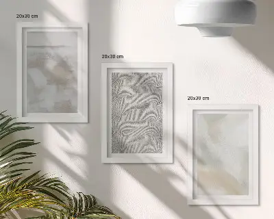 Juego de 3 cuadros decorativos con diseño abstracto de texturas de pintura moderna