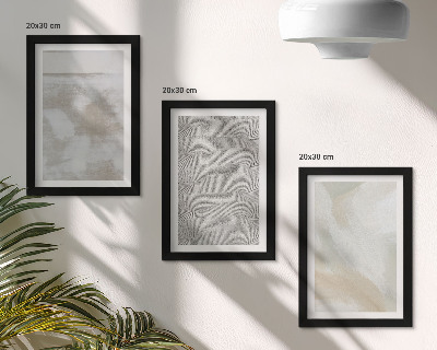 Juego de 3 cuadros decorativos Abstracción en el diseño, texturas de pintura moderna