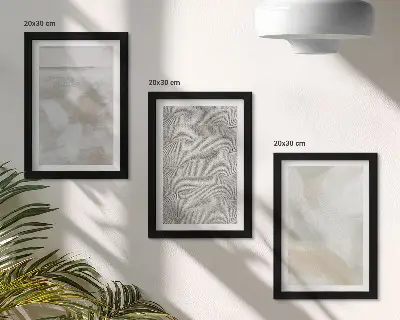 Juego de 3 cuadros decorativos con diseño abstracto de texturas de pintura moderna