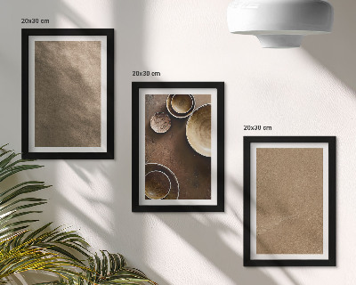Juego de 3 cuadros decorativos Estructuras de piedra de estilo minimalista moderno