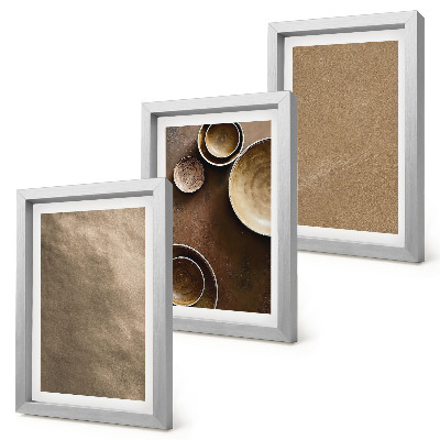 Juego de 3 cuadros decorativos Estructuras de piedra de estilo minimalista moderno