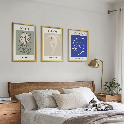 Juego de 3 cuadros Gráficos al pastel de Henri Matisse