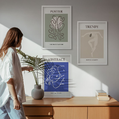 Juego de 3 cuadros Gráficos al pastel de Henri Matisse