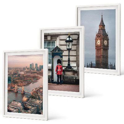 Juego de 3 cuadros Puente de Londres Guardian Big Ben
