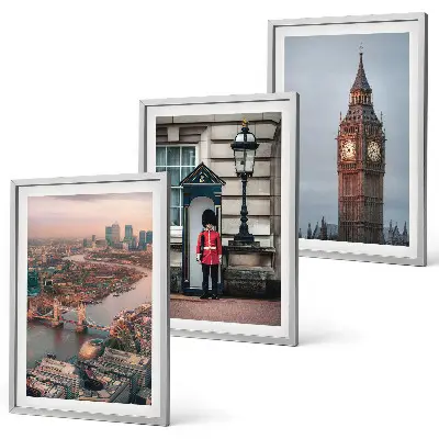 Juego de 3 cuadros decorativos Puente de Londres y Big Ben