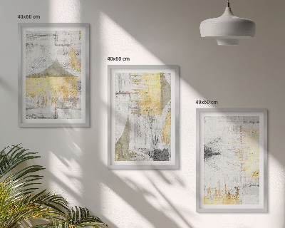 Juego de 3 cuadros Patrones de pintura abstractos y modernos
