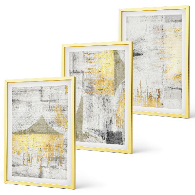 Juego de 3 cuadros Patrones de pintura abstractos y modernos