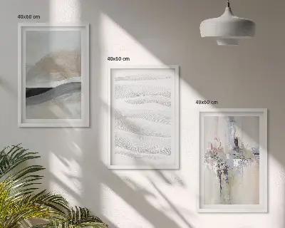 Juego de 3 cuadros con patrones abstractos de la Tierra