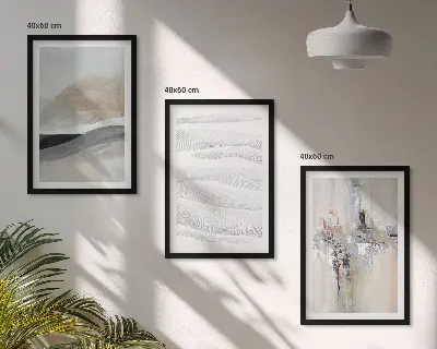 Juego de 3 cuadros con patrones abstractos de la Tierra