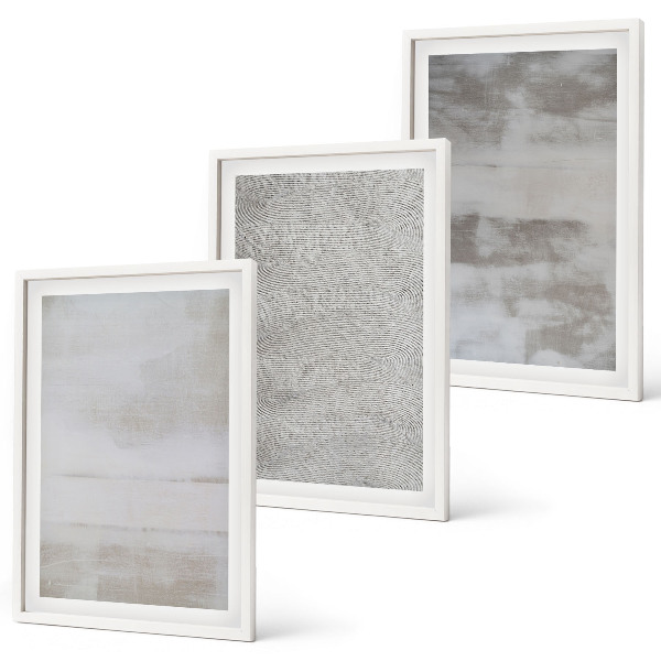 Set de 3 cuadros para salón Texturas minimalistas modernas