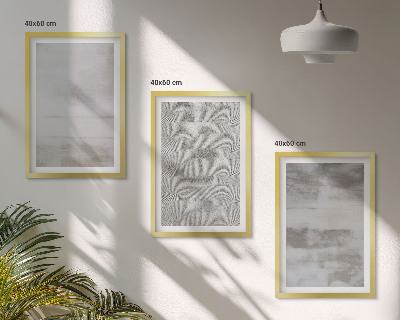 Set de 3 cuadros para salón Texturas minimalistas modernas
