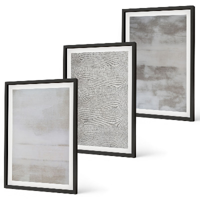 Set de 3 cuadros para salón Texturas minimalistas modernas