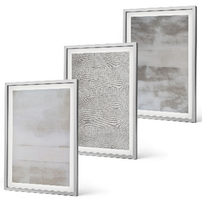 Set de 3 cuadros para salón Texturas minimalistas modernas