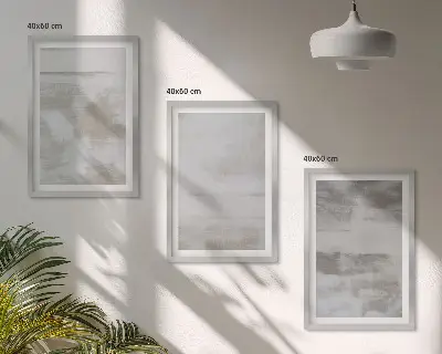 Juego de 3 cuadros con diseño de texturas modernas desgastadas