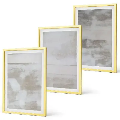 Juego de 3 cuadros con diseño de texturas modernas desgastadas