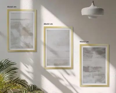 Juego de 3 cuadros con diseño de texturas modernas desgastadas