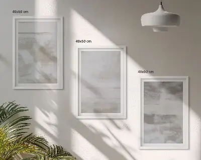 Juego de 3 cuadros con diseño de texturas modernas desgastadas