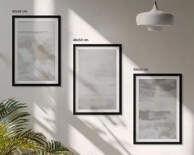 Juego de 3 cuadros con diseño de texturas modernas desgastadas