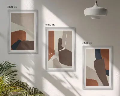 Estructuras modernas abstractas juego de 3 cuadros