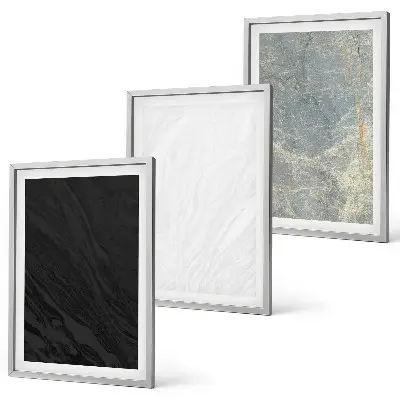 Juego de 3 cuadros con diseño de elegantes estructuras de piedra en colores