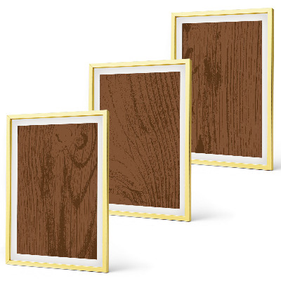 Set de 3 cuadros para salón Textura de madera corteza minimalismo