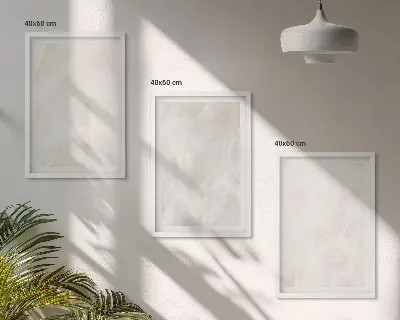 Juego de 3 cuadros con diseño de estructura de mármol elegante