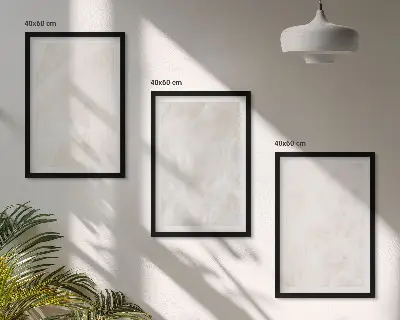Juego de 3 cuadros con diseño de estructura de mármol elegante